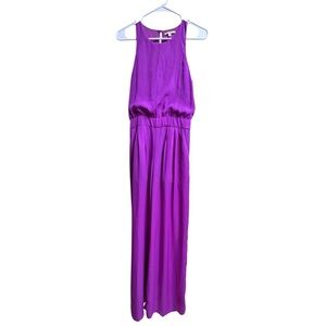 Gianni Bini Women’s Sleeveless Wide Leg Jumpsuit Purple Size Small